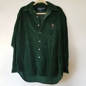 Vintage Corduroy Button Up Ralph Lauren